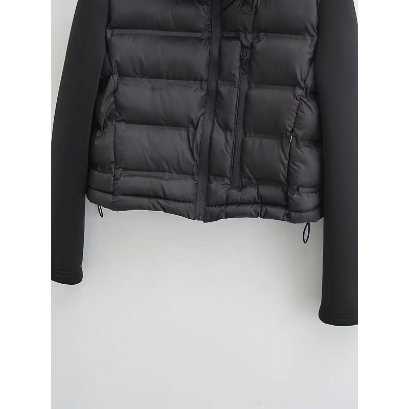 Fashion Style Autumn and Winter Fashion Trends New Arrival Women's Clothing Black Panel Cotton Jacket Outwear 3427809 800