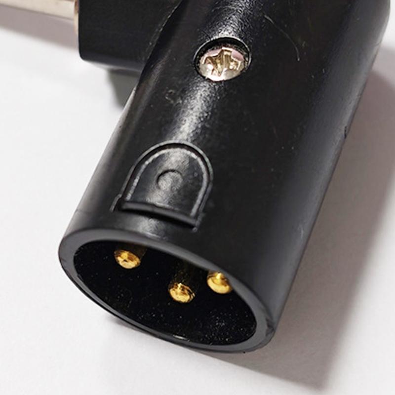 90 Degree Aluminum 6.35mm to XLR 3 Pin Audios Adapter Converter for Recording Equipment and Live Sound Applications