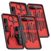 Jeongwon Jeonseon Nail Clipper 12-Piece Set JWN-12B Black 2-Set