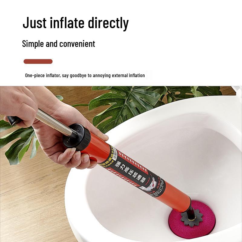 Powerful One-Shot Toilet Plunger: Special Suction Cup Tool for Unclogging Toilets Standard Single Pack