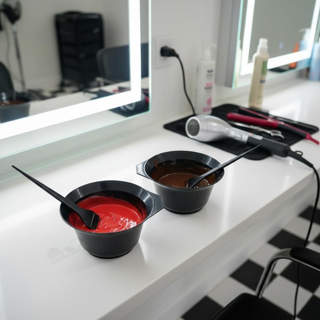 Hair Dyeing Set Brushes Bowl Clip 20 Pcs