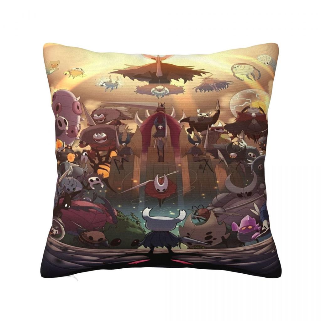 Hollow Knight Funny Games Printed Pillowcase Cushion Cover Pillow Covers Y2K Seat Decorations Square Multi-Size