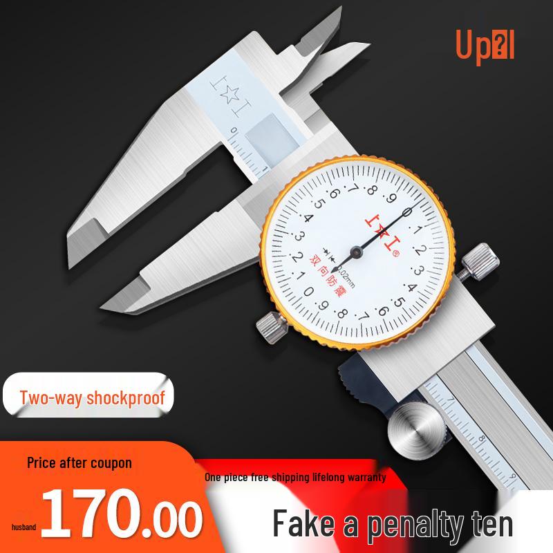 Dial Caliper 0-300mm: High Precision Oil-Marked Vernier Stainless Steel Caliper