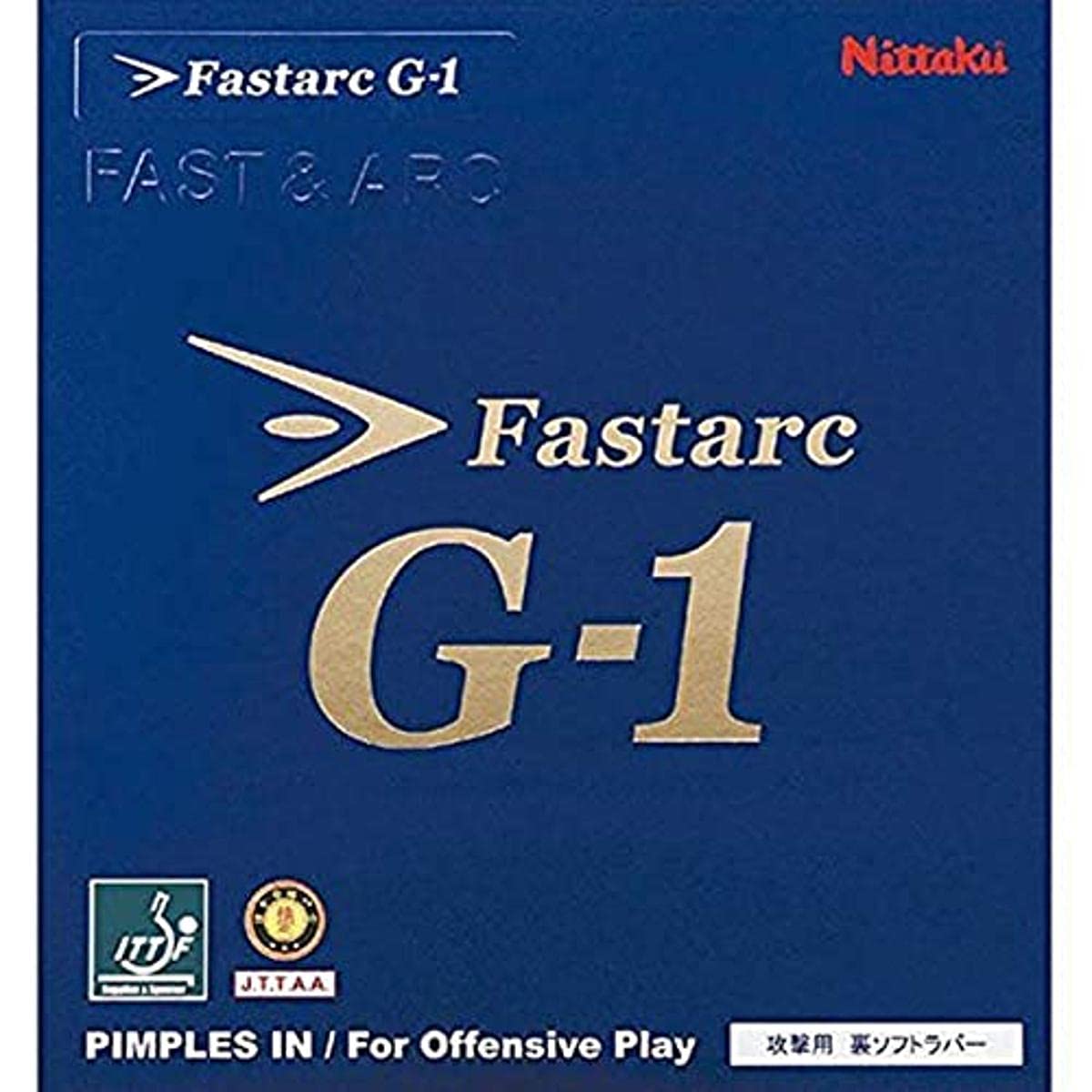 

Nittaku Table Tennis Rubber Fastark G-1 Back Soft Tension Black Extra Thick NR8702