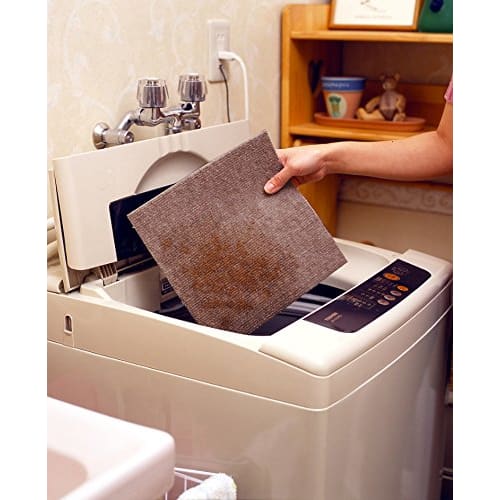 Sanko Just Place and Stick, Veterinarian-Recommended, Water-Repellent Pet Tile Mat, 30cm x 30cm, Pack of 20, Brown, for Dogs and Cats. Sanko Carpet. M