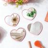 Mini Cute Love Makeup Mirror Party Gift Portable 5.5x6.5cm Pocket Mirror Kawaii Heart-shaped Mirror for Ladies Princesses Party