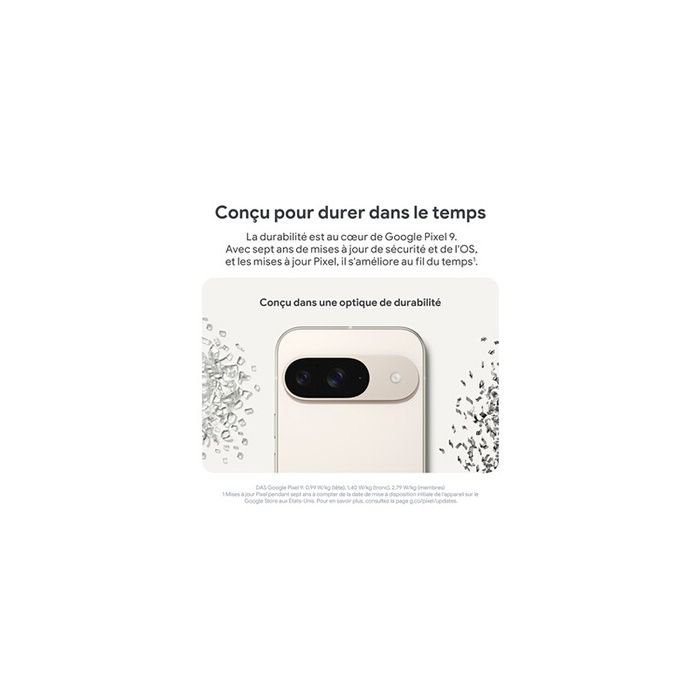 Smartphone Google Pixel 9 6,3 5G Double Nano SIM 128 Go Blanc Porcelaine