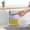2-in-1 Creative Bathroom Kitchen Utensil Sponge Soap Rag Holder Storage Rack Box