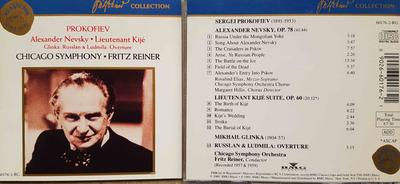 CD SERGEI PROKOFIEV  MIKHAIL IVANOVIC  Alexander Nevsky  Lieutenant Kije  601762RG RCA Victor Gold 1989 US Classique Occasion