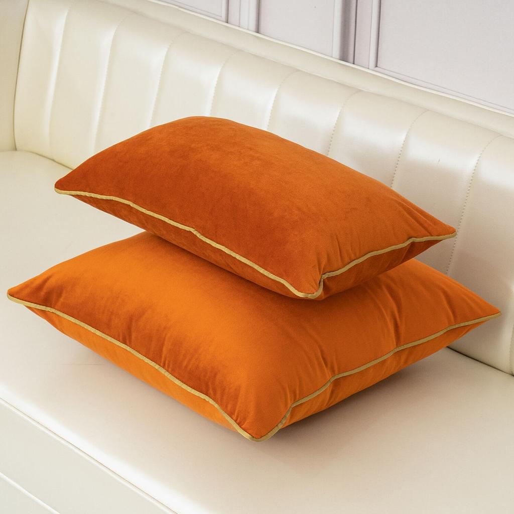 Einfarbige Samtkissenbezüge Weiche Dekorative Kissenbezüge für Sofa Schlafzimmer Heimdekoration Kissenbezug Weiß Grau Schwarz Blau