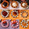 Skull Pumpkin Spiders Bead Bracelet Elastic Wristband Jewelry Stackable Bangl