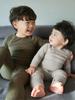 2025 Autumn Baby & Toddler A-Class Soft Ribbed T-Shirt + Base Layer Pajama Set