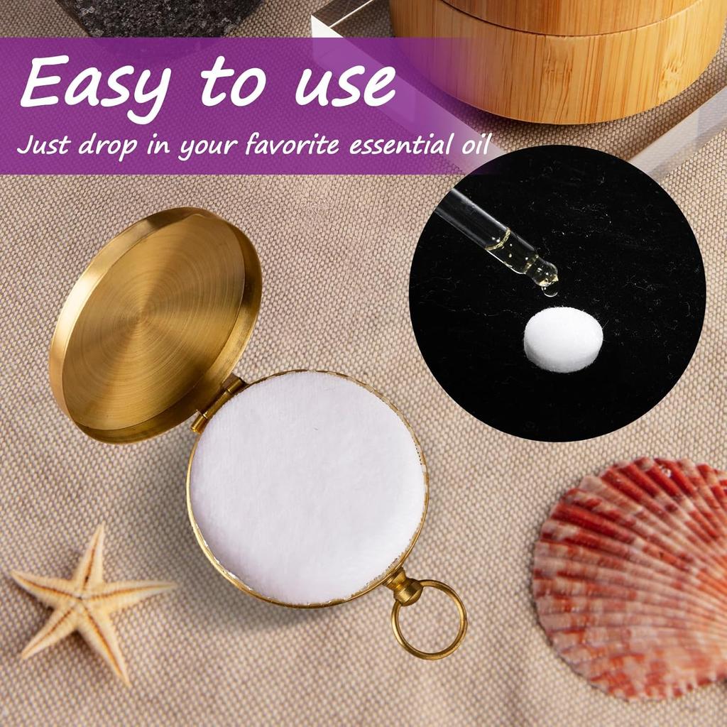 100 PCS Air Filter Scent Pads, Essential Oil Pads Unscented White  Scent Replacement Pad, 17Mm Universal Essential Oil Perfumes Refill Tablets For