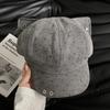 Polka dot love ears octagonal hat female retro old newsboy hat autumn and winter face small versatile painter hat