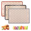 Baking Mat 30-Ring Silicone Non-stick Heat Resistant 0.4mm Thick Oven Refrigerator Safe Baking Aid with Anti-Slip Edges Kitchen Mat