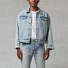 Fear of God Essentials Fall/Winter 2020 Light Denim Trucker Jacket Unisex Outerwear Indigo FOG-FW20-363