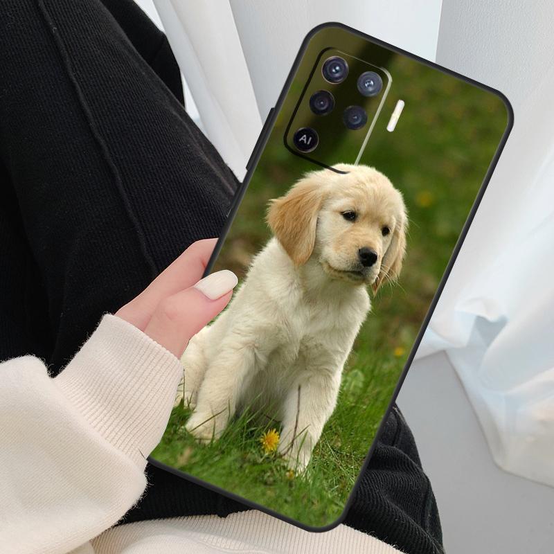 Golden Retriever Dog Case For Oppo A17 A57 A77 A40 A78 A54 A74 A94 A76 A16 A96 A18 A60 A80 A38 A58 A98 A15 A5 Pro