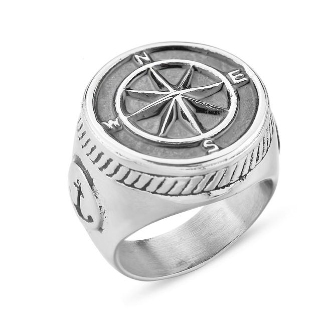 Chevalière runique viking vintage bagues scandinaves pour hommes bijoux amulette punk nordique dominateur