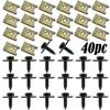 1 set Parafango Paraurti Telaio Carrozzeria Sottoscocca Rondelle a Croce Clip a U per BMW E21 E30 E46 E90 E91 E92 E93 F11 F30 F31 F34 F35 F80