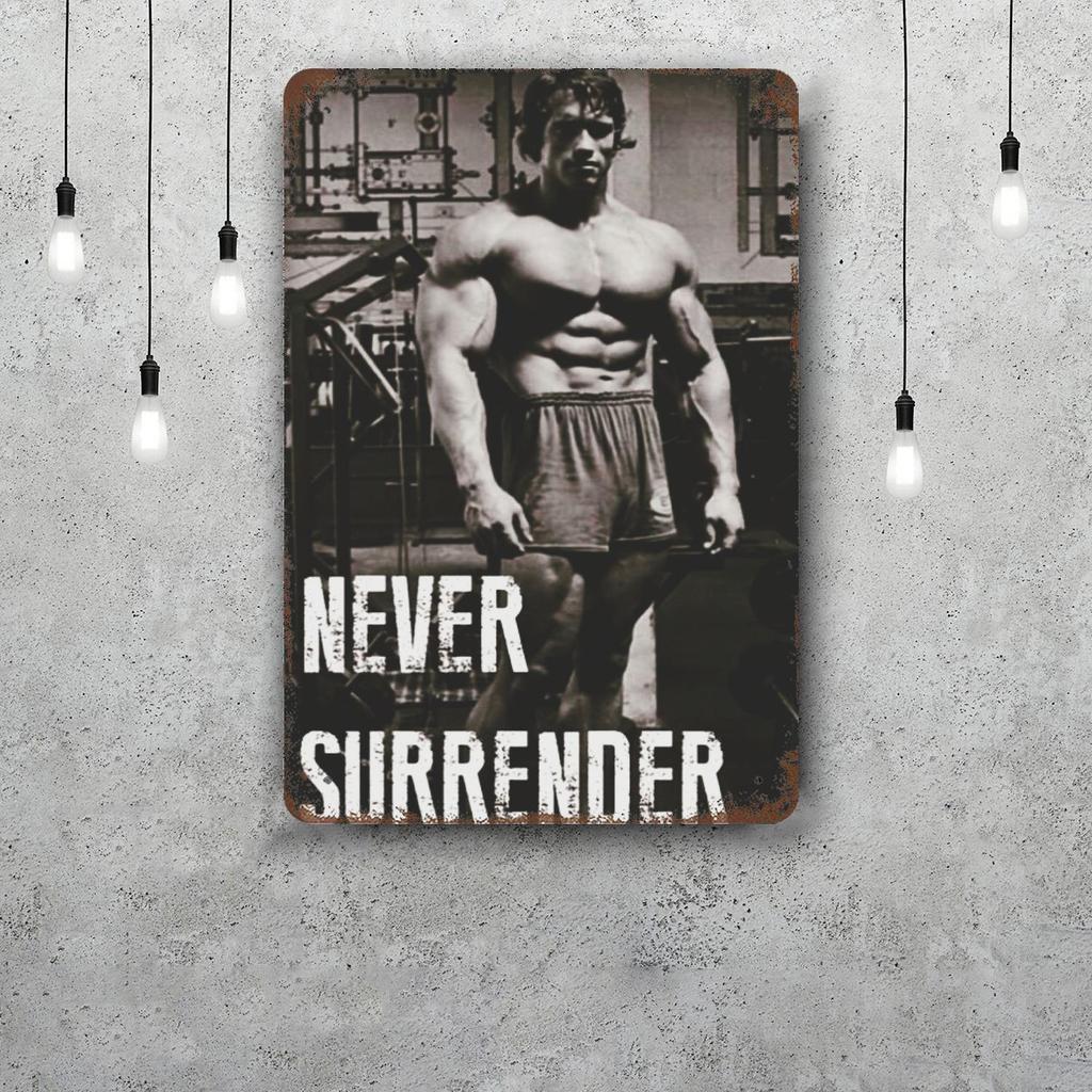 Bodybuilding Funny Bar Metal Sign Retro Plaque Vintage Sign Alcohol Drinker Pub Club Man Cave Kitchen Wall Decoration