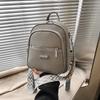 Simple and Versatile Backpack Women's New High-end Fashion Shoulder Messenger Bag Multi-functional Backpack