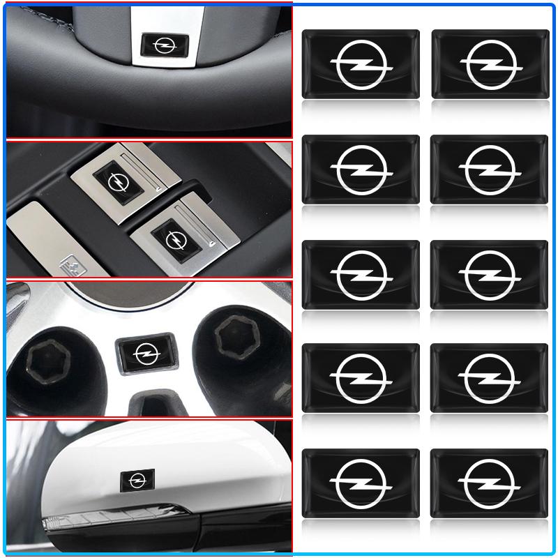

5/10 шт. Наклейки 3D с логотипом автомобиля из углеродного волокна на руль Для Opel Astra H G J Insignia Mokka Zafira Corsa Vectra B C D 2pcs