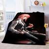 Makima Kawaii Girl Chainsaw Man Überwurfdecke Anime Schlafzimmer Sofabezug dünne Decke Halloween Weihnachtsgeschenk Home Room Decor