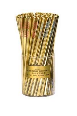 Set mit 60 goldenen fünfeckigen Stiften in 3 (verschiedene Farben)