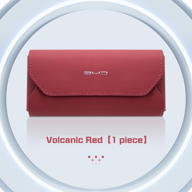 

For BYD Song Plus Atto 3 Han Tang DM Qin Seal S6 S7 Leather Car Glasses Case Sun Visor Sunglasses Clip Storage Box Accessories universal
