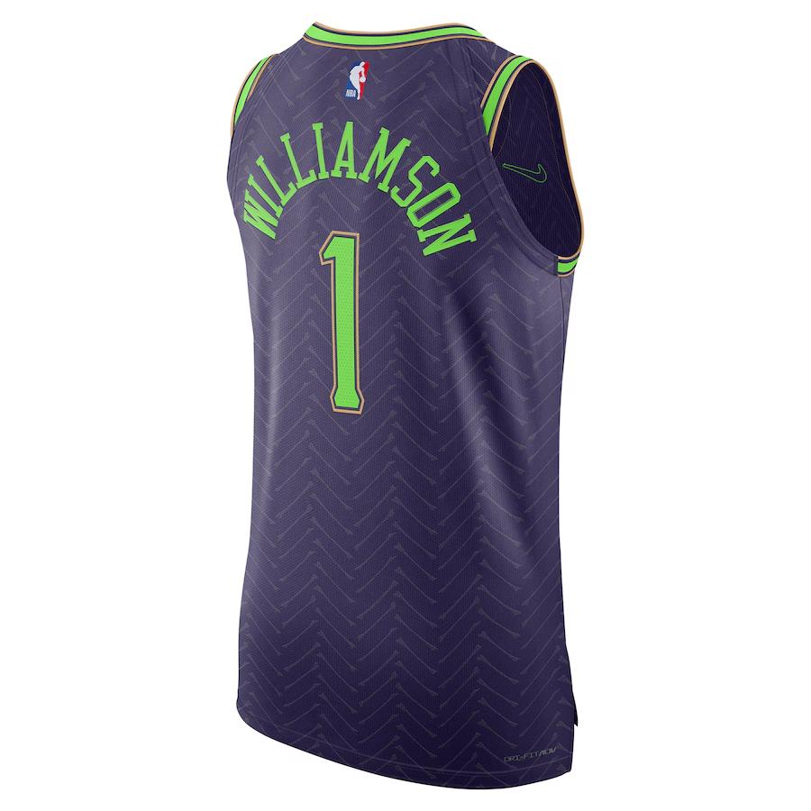 Nike X NBA Collaboration New Orleans Pelicans Zion Williamson Player Edition Soft Comfortable Versatile Skin-Friendly Basketball Jersey FQ4474-535
