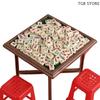 1Set 1:12 Dollhouse Miniature Mahjong Table And Chair Model Furniture Home Model Decor Toy Doll House Accessories