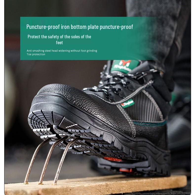 Custom Anti-Smash Breathable Safety Shoes - Wear-Resistant and Anti-Slip Puncture-Proof for Men