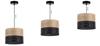 Single Hanging Lamp, Golden Oak Veneer Lampshade, 20Cm