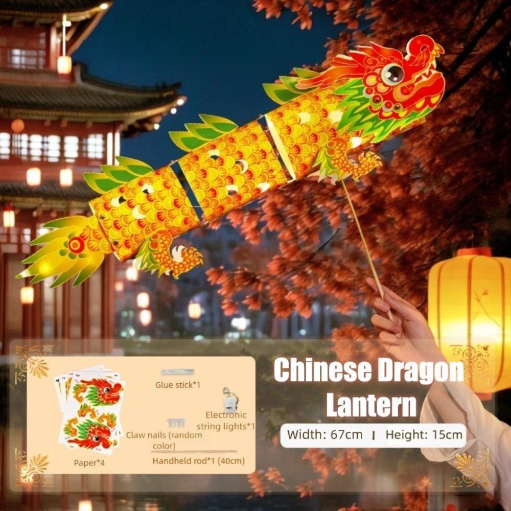

Flying DIY Chinese Loong Lantern Handmade Mid-Autumn Festival Koi Lantern Lantern Festival Style 4