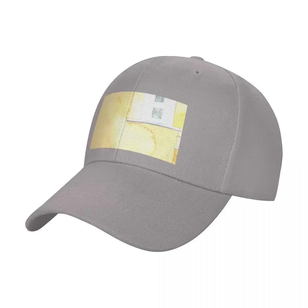 The Happy Yellow House' Baseball Cap Sports Cap Rave Brand Man cap summer hat Golf Wear Men Women's