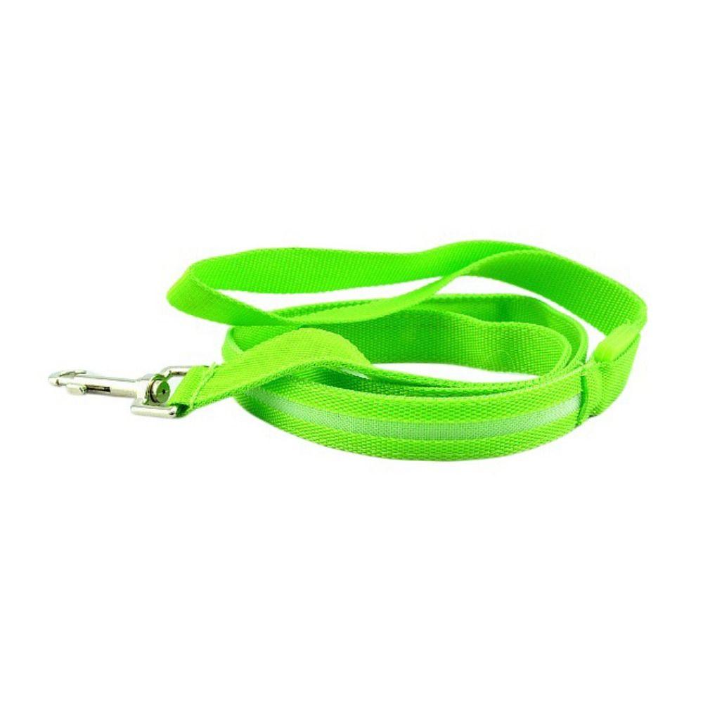 Adjustable LED Light Up Dog Leash Nylon Dog Glowing Walking Rope  At Night