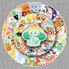 50 Unique Hand-drawn Cute Animal Graffiti Stickers - Non-Infringing, Waterproof, Ideal for Water Bottles.