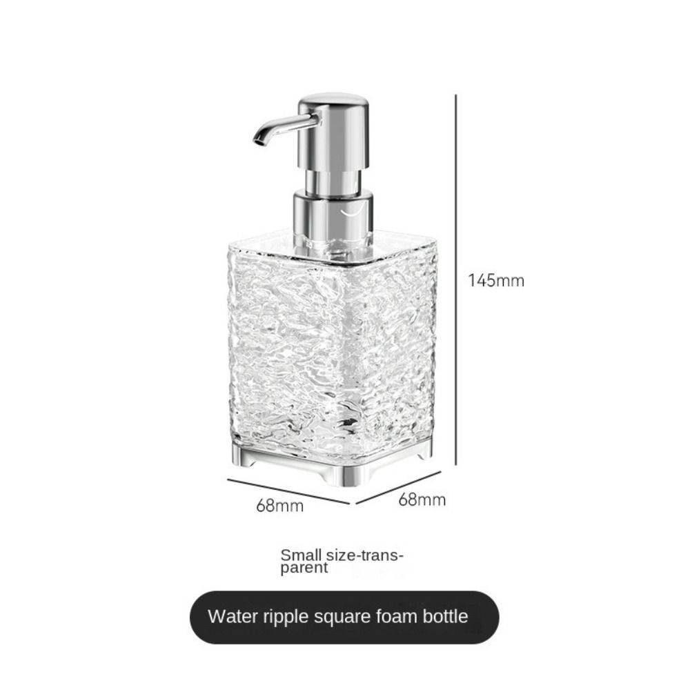 

Multipurpose Manual Soap Dispenser Empty Liquid Soap Dispensers New Refillable Shampoo Bottle transparent-Sparkling bottle