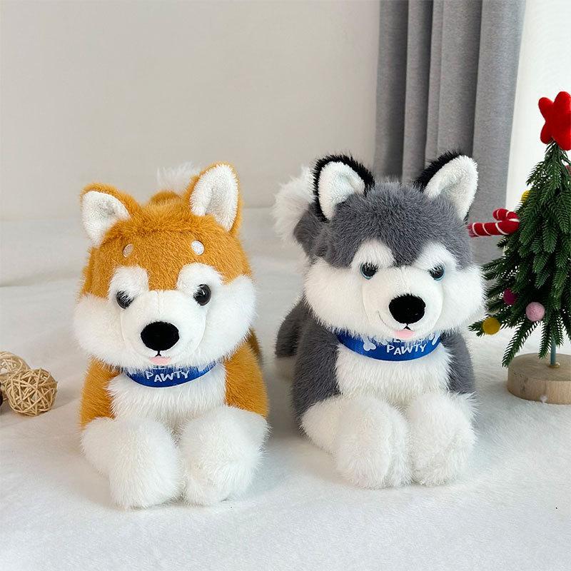 Simulated Pose Shiba Inu Plush Toy Doll Boy Gift Sofa Pillow Pillow Video Game City Redemption Doll