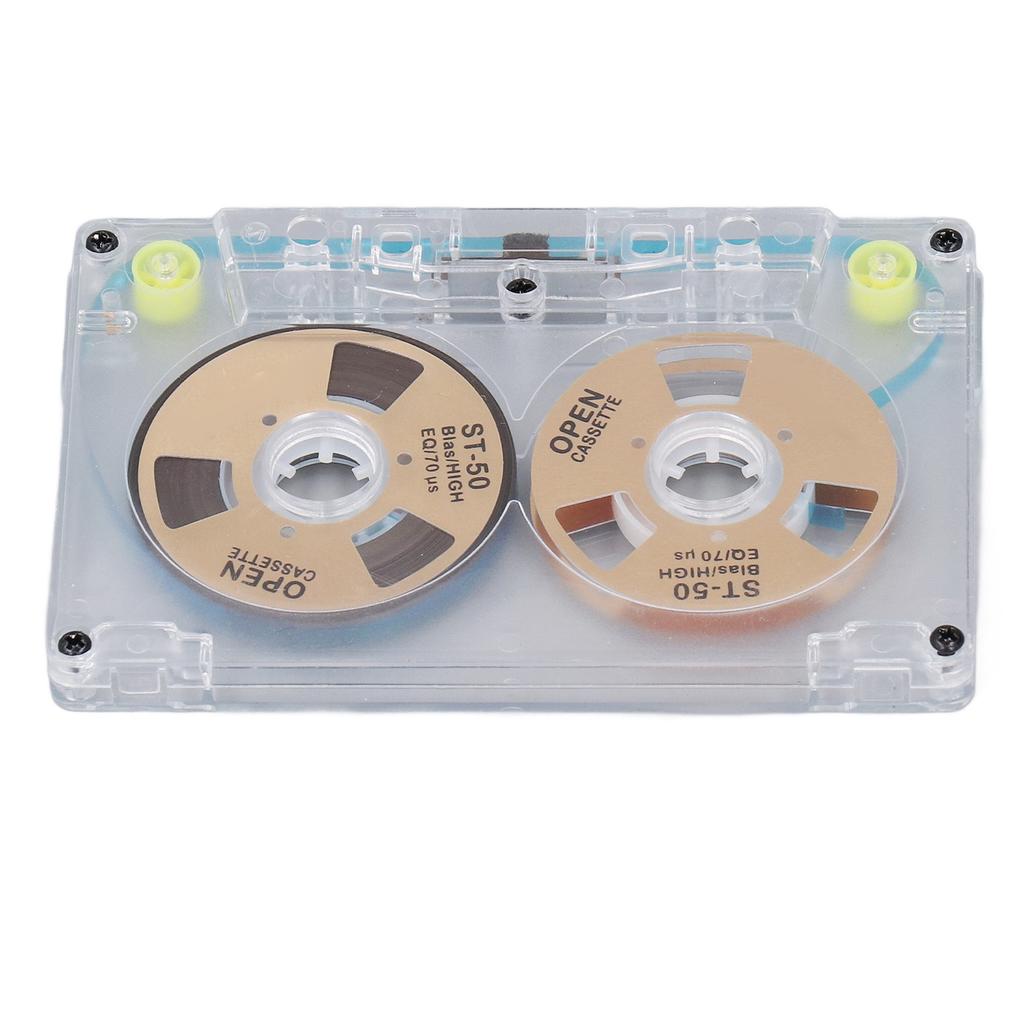Blank Cassette Tapes High Output Low Noise DIY 46min Recording Time Reel to Reel Cassettes Tape for Music Recording Gold
