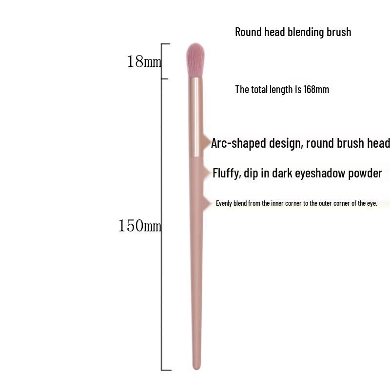 8/12-Piece Pink Makeup Brush Set for Beginners: Includes Soft Bristle Powder, Eyeshadow, and Angled Eyeliner Brushes.