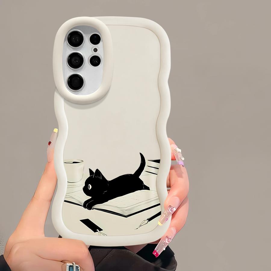 Cute Cat Case for Samsung Galaxy S20 FE S21 S25 S24 A25 A26 S23 Plus S22 Ultra Soft Phone Cover A24 A54 A35 A34 A55 A36