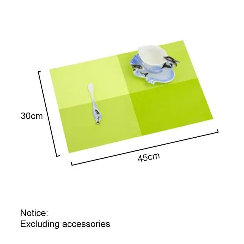Hosuehold Kitchen Practical PVC Dining Table Placemat Coffee Tea Cup Placemat Set Kitchen Small Tools Accessories Supplies
