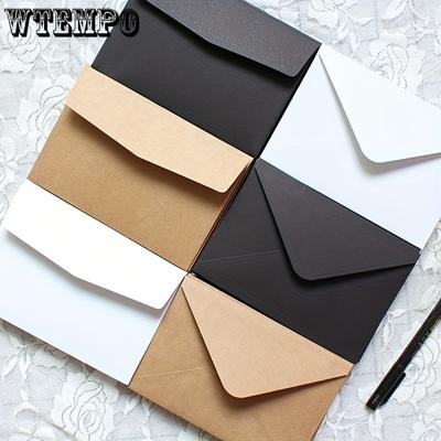 5PCS Blank Mini Kraft Paper Envelopes Wedding Invitation Envelope Gift Envelope
