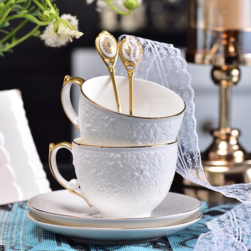 Luxury European Gold Spoon and Fork Set for Tea, Coffee, and Desserts