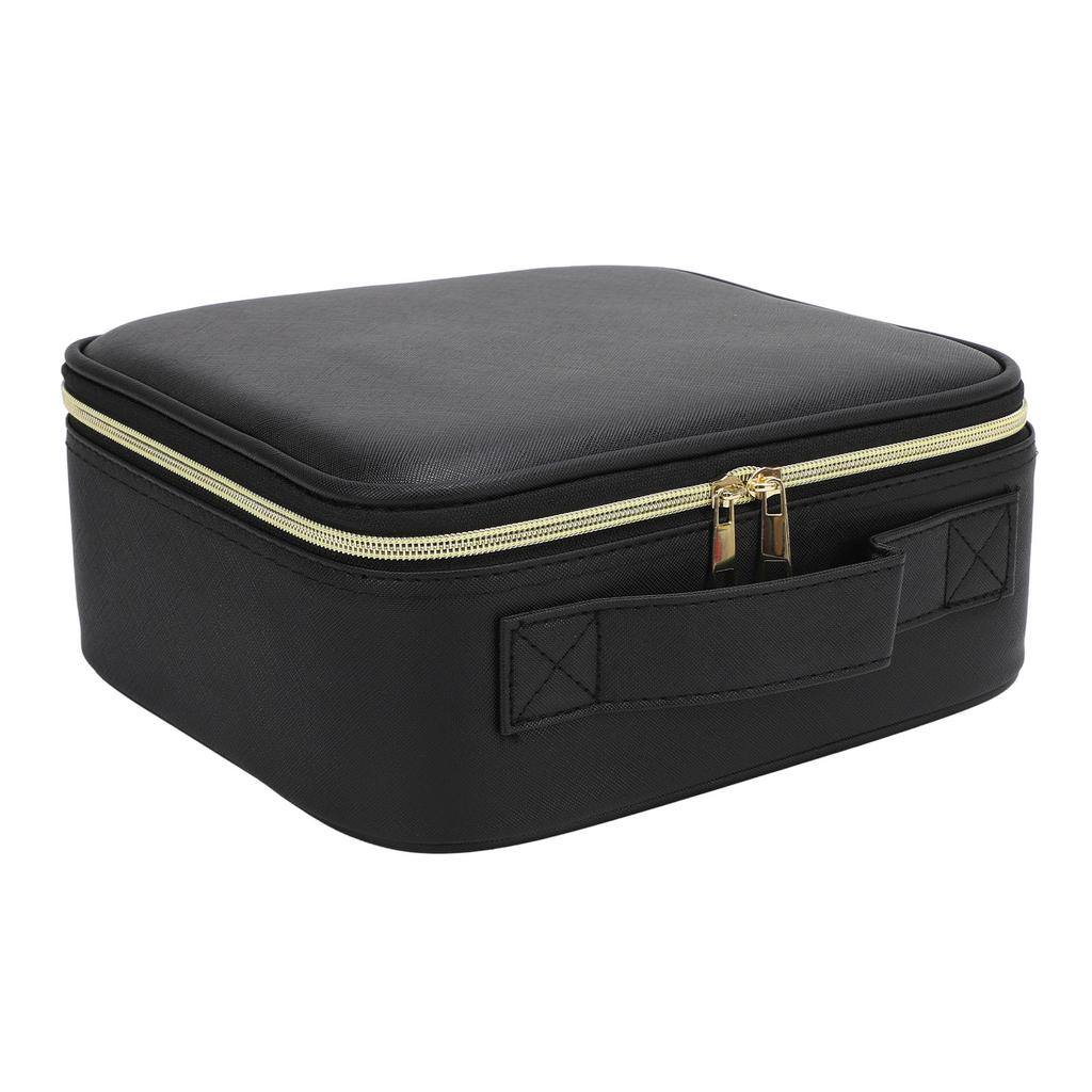 Portable LED Makeup Bag Multipurpose Stylish Large Capacity 3 Color Lights Dimmable Travel Makeup Bag with LED Mirror
