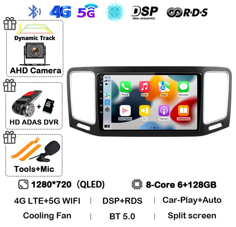 Android 14 Carplay Car Radio For Volkswagen VW Sharan 2012 2013 2014 2015 2016 2017 2018 Multimedia Video Player GPS Stereo DSP