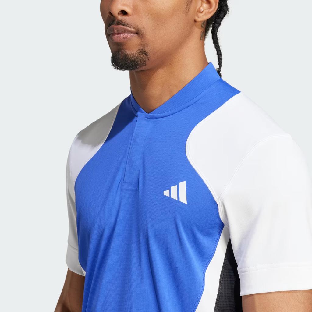 adidas U.S. Hard Court Grand Slam Series Tennis Pro HEAT.RDY FreeLift Shirt Color Block Fashion Comfortable Tennis Short Sleeve Polo Men Polo IT2262