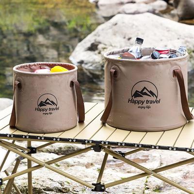 10L 20L Travel Camping Folding Bucket Water Storage Bag Portable Multi-functional Folding Bucket For Fishing Camping Hiking