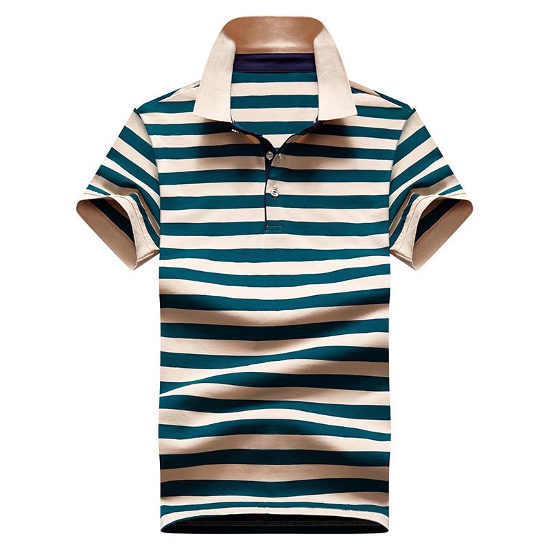 

WRPCE Men s Striped Short Sleeve Polo Shirt XL